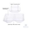 Royal Imports Clear Plastic Flower Box for Corsage, Boutonniere, Rose, Orchid Prom Wedding Craft Container 6x5x4-100 Pack view 4