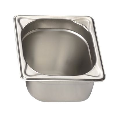 MTI EM8016065E Stainless Steel GN Pan, 1/6, 2.6 inches (65 mm)
