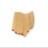 BambooMN Ohio Silhouette Bamboo Serving and Cutting Board - 1 Unit - 11.75" x 12" x 0.60" view 2