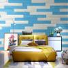 Woody Walls Peel and Stick Wood Wall Panels. Two Color Combinations (19.5 sq. ft.) (Blue Sky, White) view 2