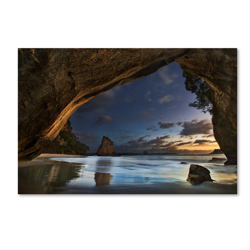Trademark Fine Art Cathedral Cove by Yan Zhang, 16x24-Inch