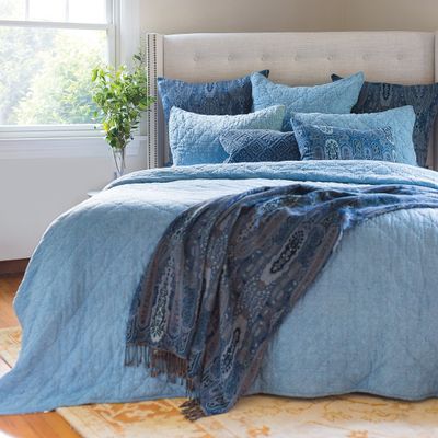 C&F Home Savina King Quilt King Blue