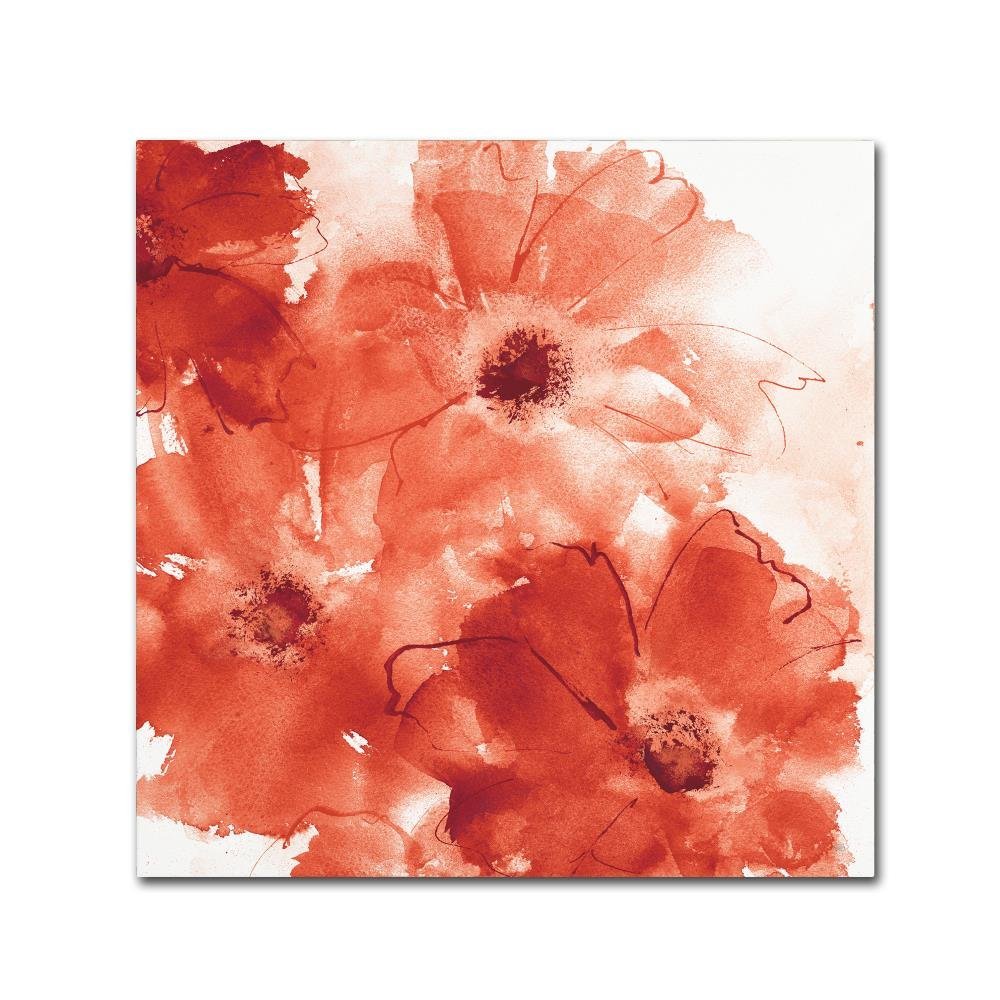 Trademark Fine Art WAP01468-C1818GG Seashell Cosmos II Red and Orange, 18 x 18
