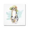 Trademark Fine Art Fancy Cats III Watercolor by Beth Grove, 18x18-Inch view 1