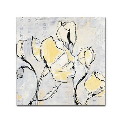 Trademark Fine Art 16 Again II with Yellow by Kellie Day, 18x18-Inch