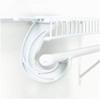 3 x SuperSlide White Closet Rod Support Pack of 2 view 2
