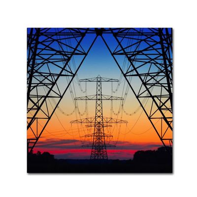 Trademark Fine Art Electric Coloured Sky by Riekus Reinders, 18x18-Inch