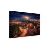 Wrapped Canvas Wall Art - Stefan Mitterwallner 'Lightning Over Bryce Canyon' Wall Art for Living Room, Bedroom, or Office Dcor - 16x24 view 1