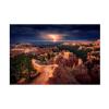 Wrapped Canvas Wall Art - Stefan Mitterwallner 'Lightning Over Bryce Canyon' Wall Art for Living Room, Bedroom, or Office Dcor - 16x24 view 2