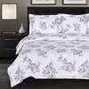 4-PC Bally -Floral Print includes- 3pc 100%Cotton Full/Queen Duvet Cover Set, 300TC single ply yarn with button enclosure Cover set and pillow shams+1pc Full/Queen Down Alternative comforter view 1
