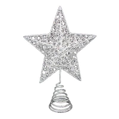 Gisela Graham White Christmas Star Tree Topper