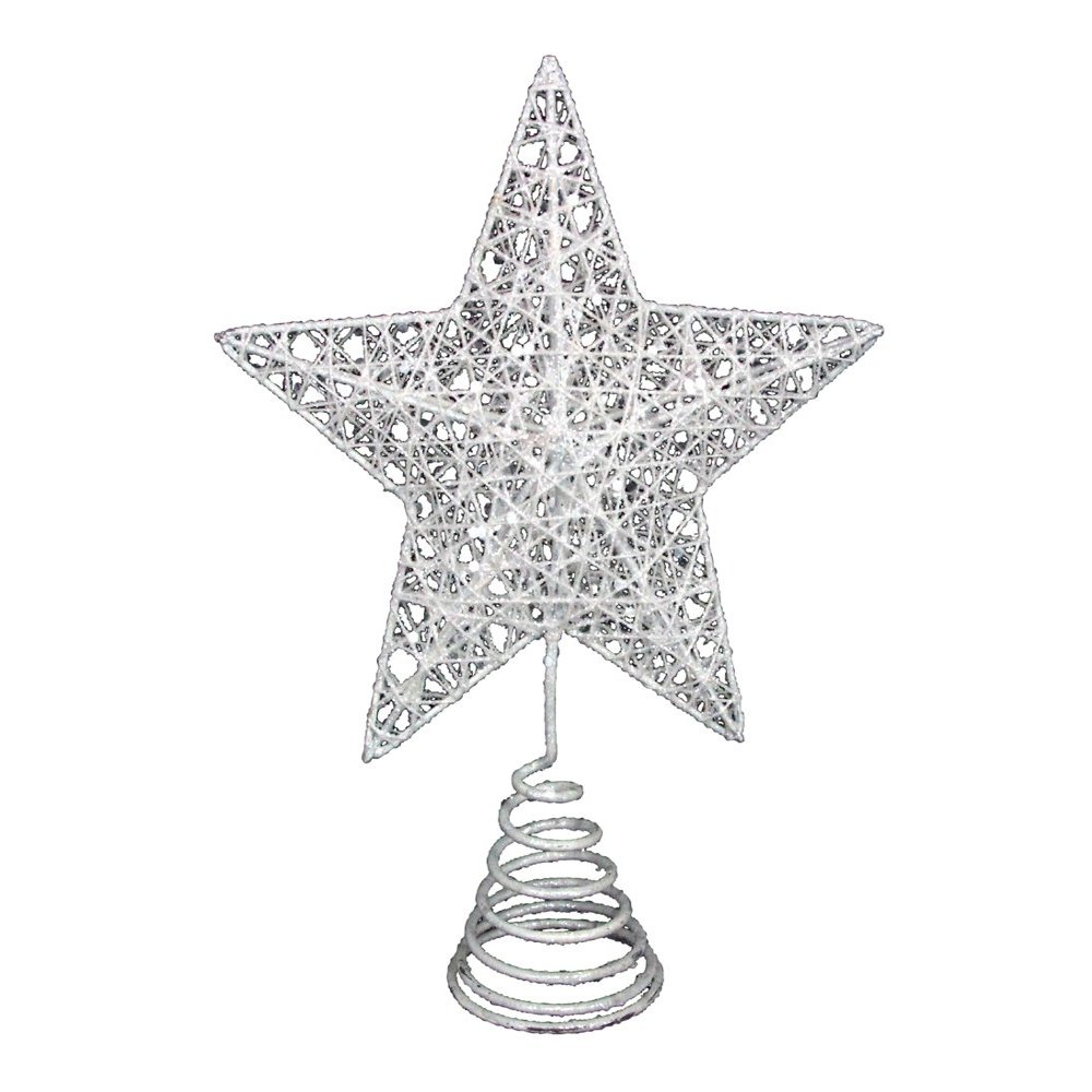 Gisela Graham White Christmas Star Tree Topper