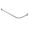 Utopia Alley Rustproof Wall Mounted L-Shaped Corner Shower Curtain Rod | Adjustable Shower Curtain Rod for Bathroom Bathtub, Includes Mounting Brackets and Screws, Oil Rubbed Bronze(66"L x 28"W) view 1