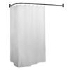 Utopia Alley Rustproof Wall Mounted L-Shaped Corner Shower Curtain Rod | Adjustable Shower Curtain Rod for Bathroom Bathtub, Includes Mounting Brackets and Screws, Oil Rubbed Bronze(66"L x 28"W) view 2