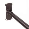 Utopia Alley Rustproof Wall Mounted L-Shaped Corner Shower Curtain Rod | Adjustable Shower Curtain Rod for Bathroom Bathtub, Includes Mounting Brackets and Screws, Oil Rubbed Bronze(66"L x 28"W) view 4