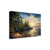 Wrapped Canvas Wall Art - Chuck Black 'Summer Nights' Wall Art for Living Room, Bedroom, or Office Dcor - 16x24 view 1