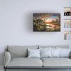 Wrapped Canvas Wall Art - Chuck Black 'An Autumn Sunset' Wall Art for Living Room, Bedroom, or Office Dcor - 16x24 view 3