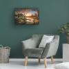 Wrapped Canvas Wall Art - Chuck Black 'An Autumn Sunset' Wall Art for Living Room, Bedroom, or Office Dcor - 16x24 view 4