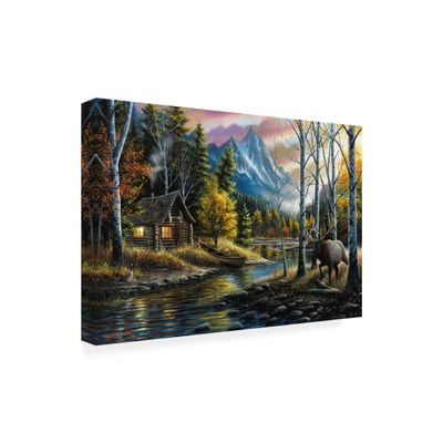 Wrapped Canvas Wall Art - Chuck Black 'Living the Dream' Wall Art for Living Room, Bedroom, or Office Dcor - 16x24