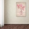Trademark Fine Art ALI16585-C1624GG Pink Sweet Peas, 16 x 24 view 3