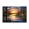 Wrapped Canvas Wall Art - Chuck Black 'Father and Son' Wall Art for Living Room, Bedroom, or Office Dcor - 16x24 view 2