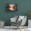 Wrapped Canvas Wall Art - Chuck Black 'Father and Son' Wall Art for Living Room, Bedroom, or Office Dcor - 16x24 view 4