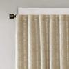Sun Smart Cassius, Single Total Blackout Curtain for Bedroom, Luxurious Sheen Marble Jacquard, Window Treatment Panel, Rod Pocket Top, Easy to Hang, Fits 1.25" Rod, Machine Washable, 50" x108" Gold view 2