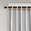 Sun Smart Cassius, Single Total Blackout Curtain for Bedroom, Luxurious Sheen Marble Jacquard, Window Treatment Panel, Rod Pocket Top, Easy to Hang, Fits 1.25" Rod, Machine Washable, 50" x108" Gold view 3