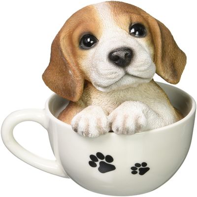 Toyo Stone 14082 Dog Ornament (Beagle) Brown, Approx. 5.1 x 4.5 x 5.5 inches (13 x 11.5 x 14 cm)