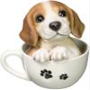 Toyo Stone 14082 Dog Ornament (Beagle) Brown, Approx. 5.1 x 4.5 x 5.5 inches (13 x 11.5 x 14 cm) view 1