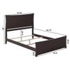AFI Metro Queen Size Bed with Matching Footboard & Charging Station in Espresso view 2
