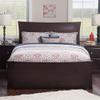 AFI Metro Queen Size Bed with Matching Footboard & Charging Station in Espresso view 3