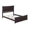 AFI Metro Queen Size Bed with Matching Footboard & Charging Station in Espresso view 4
