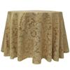 Ultimate Textile Miranda 102-Inch Round Damask Tablecloth Dijon Gold view 1