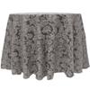 Ultimate Textile Miranda 102-Inch Round Damask Tablecloth Pewter Grey view 1