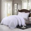 3 Piece Belgian Linen Duvet Cover Set White w/Hemstitch Gray Border view 2