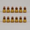100pcs 0.6ml Mini Amber Bottles With Cork Brown Color Vials Jars Gift DIY Empty Little Bottles (13x18mm, Amber) view 4