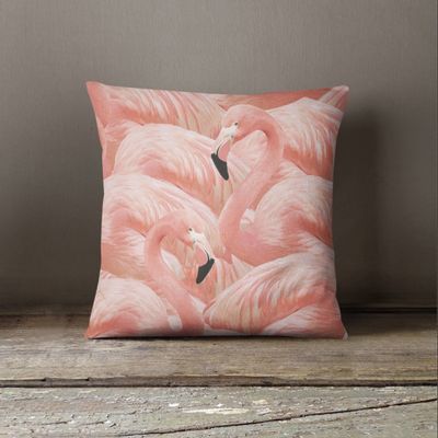 Wallpaperie Coral Flamingo Pillow Cover 22x22
