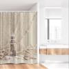 Ambesonne Fishing Net Stall Shower Curtain, Marine Theme Sea Stars and Shells Underwater Life Wooden Lighthouse Print, Fabric Bathroom Decor Set with Hooks, 36" W x 72" L, Beige Cream view 2