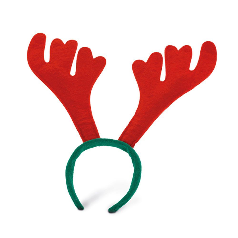 eBuyGB Adults Unisex Festive Christmas Reindeer Antlers - Pack of 10