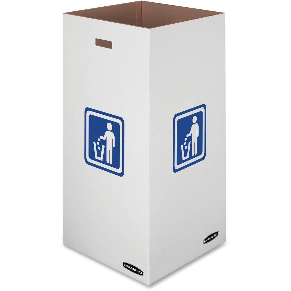 Fellowes 7320201 Waste/Recycling Bins 50Gal 10/CT White
