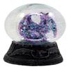 Ebros Gift Mythical Purple Midnight Dragon Water Globe Figurine with Glitters 4.75" H Sparkly Glitter Globe Collectible view 4