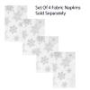 Newbridge Fancy Metallic Snowflake Christmas Fabric Tablecloth, 60 x 102 Inch Rectangle, White Silver, No-Iron Soil Resistant Sparkling Snowflakes Woven Holiday Table Cover view 4