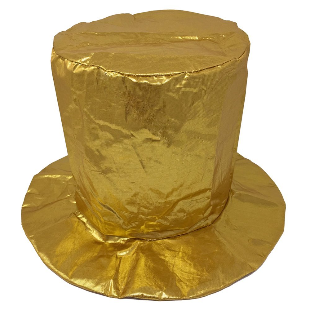 SeasonsTrading Adult Shiny Gold Top Hat - New Year's, Mardi Gras, Costume, Birthday, Party