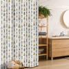 Ambesonne Arrow Stall Shower Curtain, Style Arrow and Geometric Pattern in Retro Style Cultural Boho, Fabric Bathroom Decor Set with Hooks, 36" W x 72" L, Black Pink Green view 1