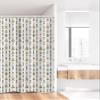 Ambesonne Arrow Stall Shower Curtain, Style Arrow and Geometric Pattern in Retro Style Cultural Boho, Fabric Bathroom Decor Set with Hooks, 36" W x 72" L, Black Pink Green view 2