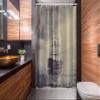 Ambesonne Nautical Stall Shower Curtain, Old Pirate Ship in The Sea Historical Cruise Retro Voyage Grunge Style Art, Fabric Bathroom Decor Set with Hooks, 54" W x 78" L, Plum Tan view 2