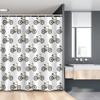 Ambesonne Bicycle Stall Shower Curtain, Hand Drawn Doodle Cycling Theme Pattern of Yellow Bike Leisure Hobby Street Art, Fabric Bathroom Decor Set with Hooks, 54" W x 78" L, Mustard Black view 1