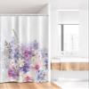 Ambesonne Lavender Stall Shower Curtain, Pastel Cornflowers Bridal Classic Design Gentle Floral Print Wedding Design, Fabric Bathroom Decor Set with Hooks, 36" W x 72" L, Violet White Pink view 2