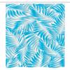 Ambesonne Leaf Stall Shower Curtain, Miami Tropical Aquatic Palm Leaves Exotic Colors Modern Summer Beach, Fabric Bathroom Decor Set with Hooks, 36" W x 72" L, Turquoise Aqua Blue view 3